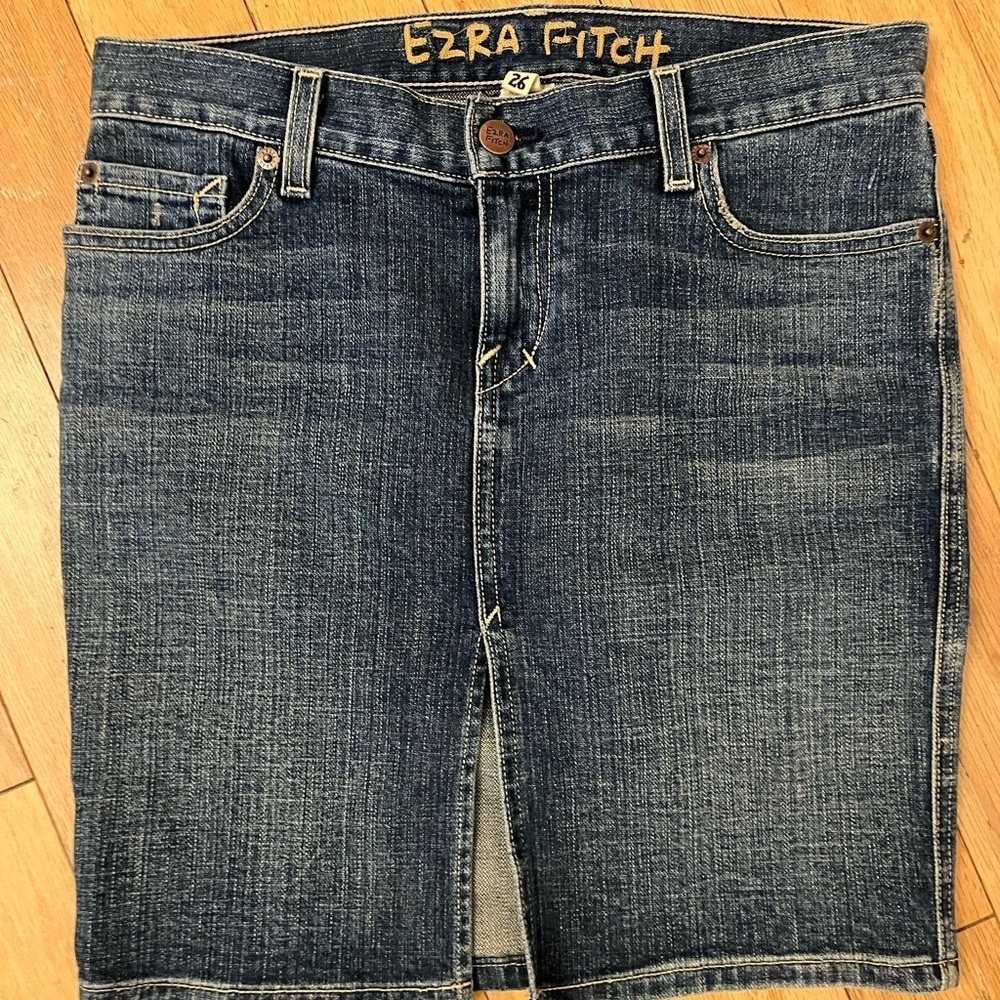 Ezra Fitch Denim Mini Skirt Size 26